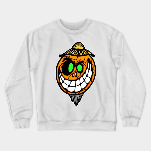 Jack O'Lantern Crewneck Sweatshirt by LatticeART